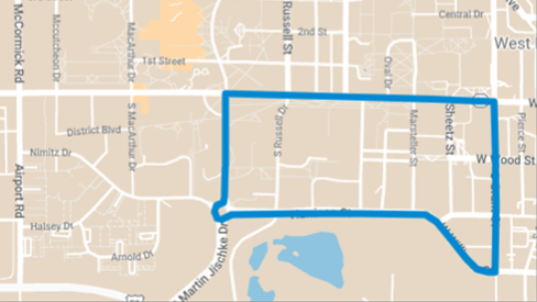 20 South Campus Loop map